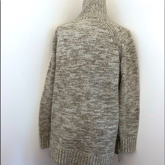 Zara Turtleneck Knit Sweater with Side Slits - Picture 7 of 10